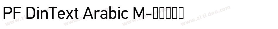 PF DinText Arabic M字体转换